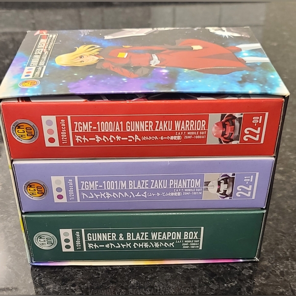 NWOT - Gundam SEED Destiny HCM Pro 1/200 Scale 3-Box Collectible Z.A.K.U. Set - Picture 3 of 15